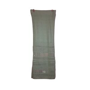 NWT Uncharted Threads Mint Green Crochet Knit Midi Skirt Size Small Beachwear